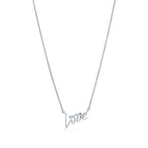 Tiffany love pendant necklace